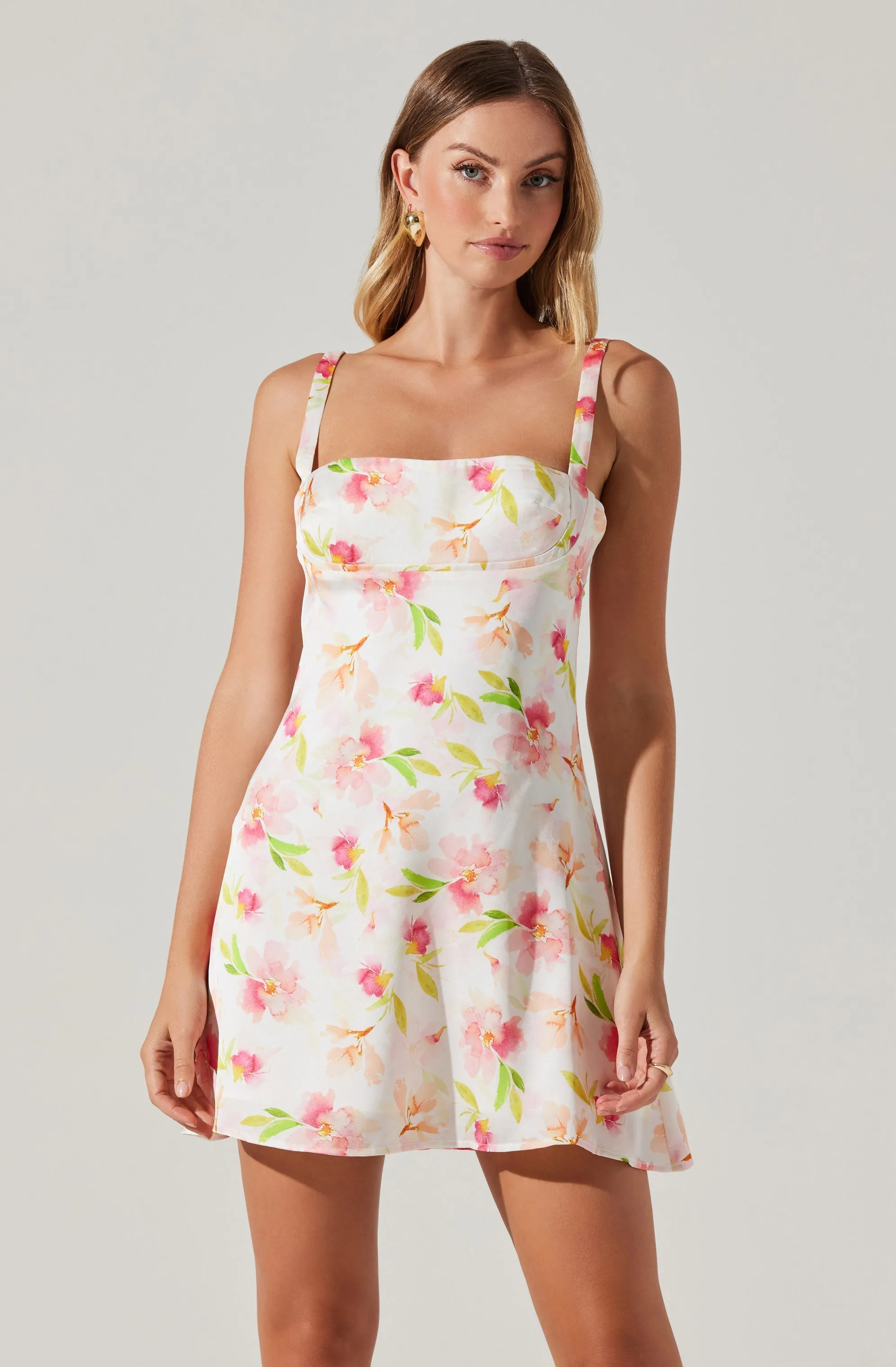 Nacrissi Floral Mini Dress sold by Astr product image thumbnail 4
