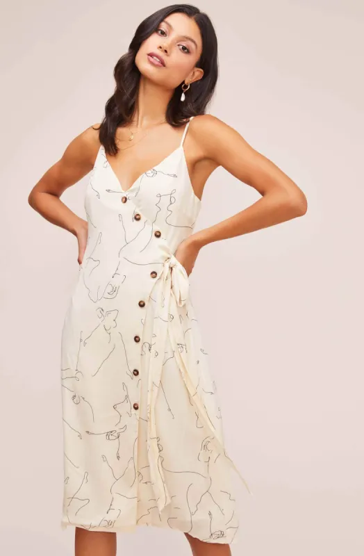 Lois Midi Dress sold by Astr