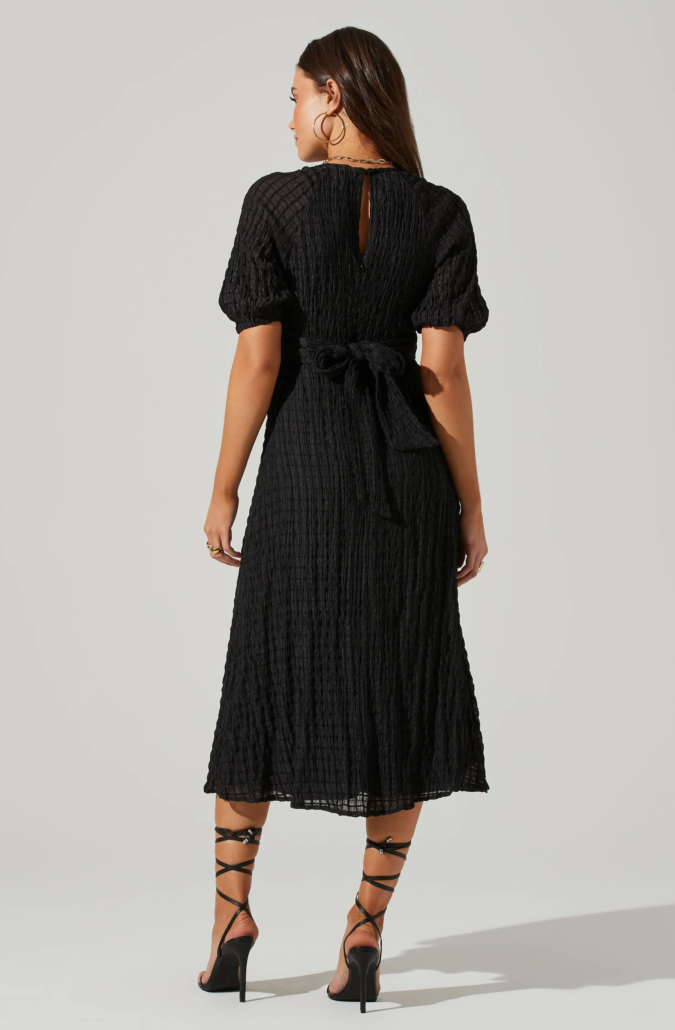 Cross Bust Tie Back Midi Dress sold by Astr product image thumbnail 5