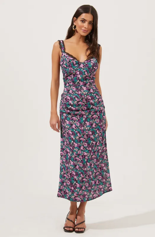 Alva Floral Midi Dress sold by Astr