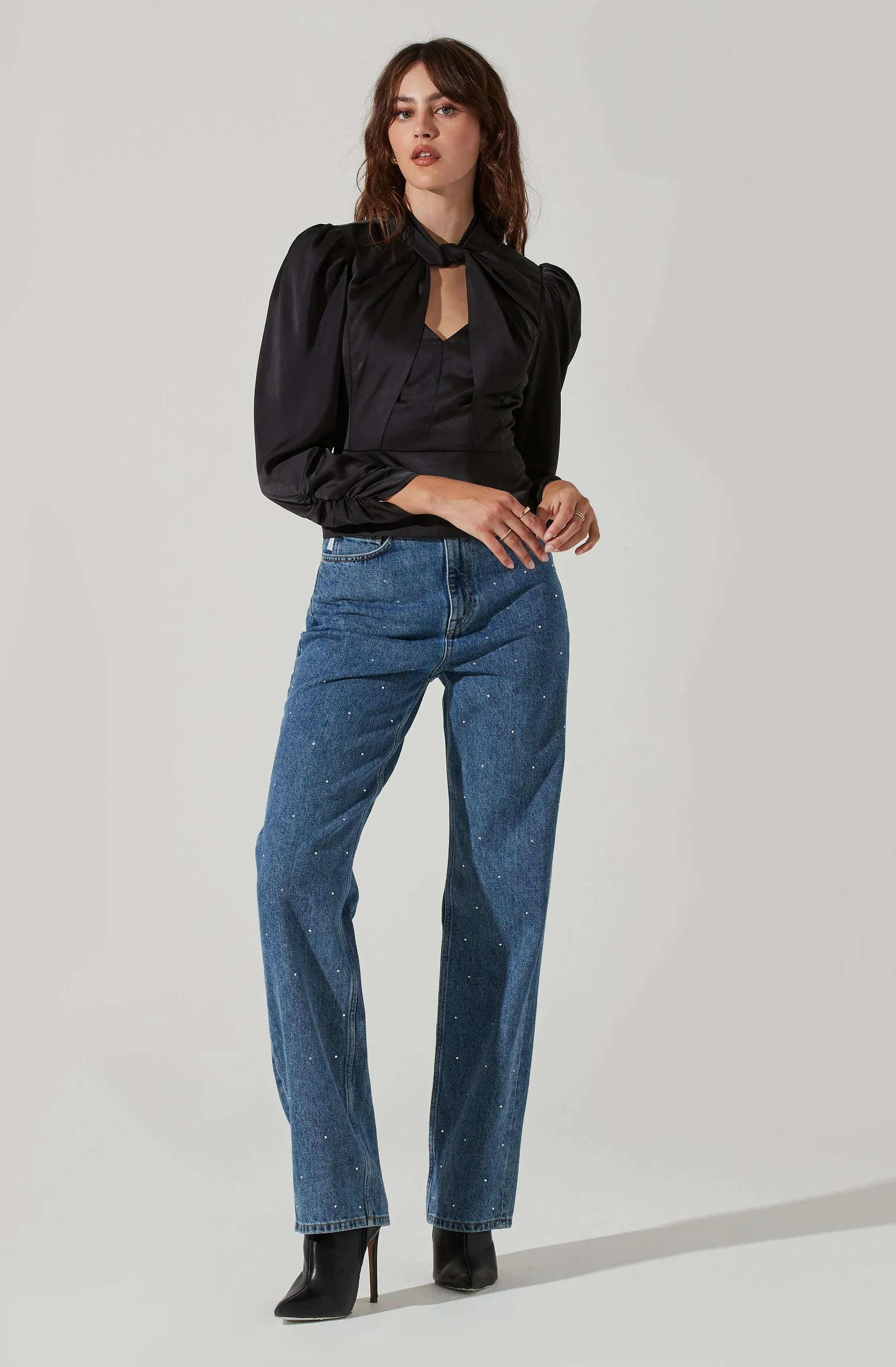 Twist Mock Neck Top sold by Astr product image thumbnail 2