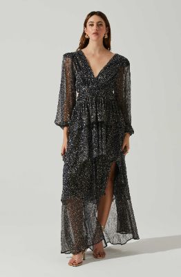 Anora Floral Tiered Maxi Dress sold by Astr