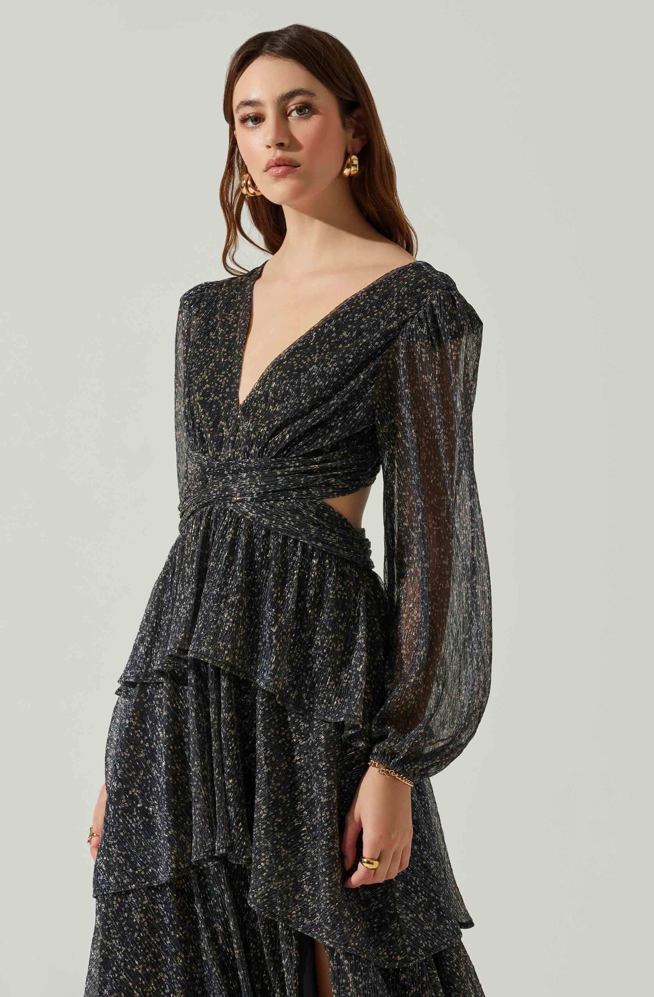 Anora Floral Tiered Maxi Dress sold by Astr product image thumbnail 2