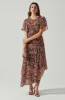 Mirella Floral Midi Dress sold by Astr