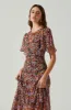 Mirella Floral Midi Dress sold by Astr