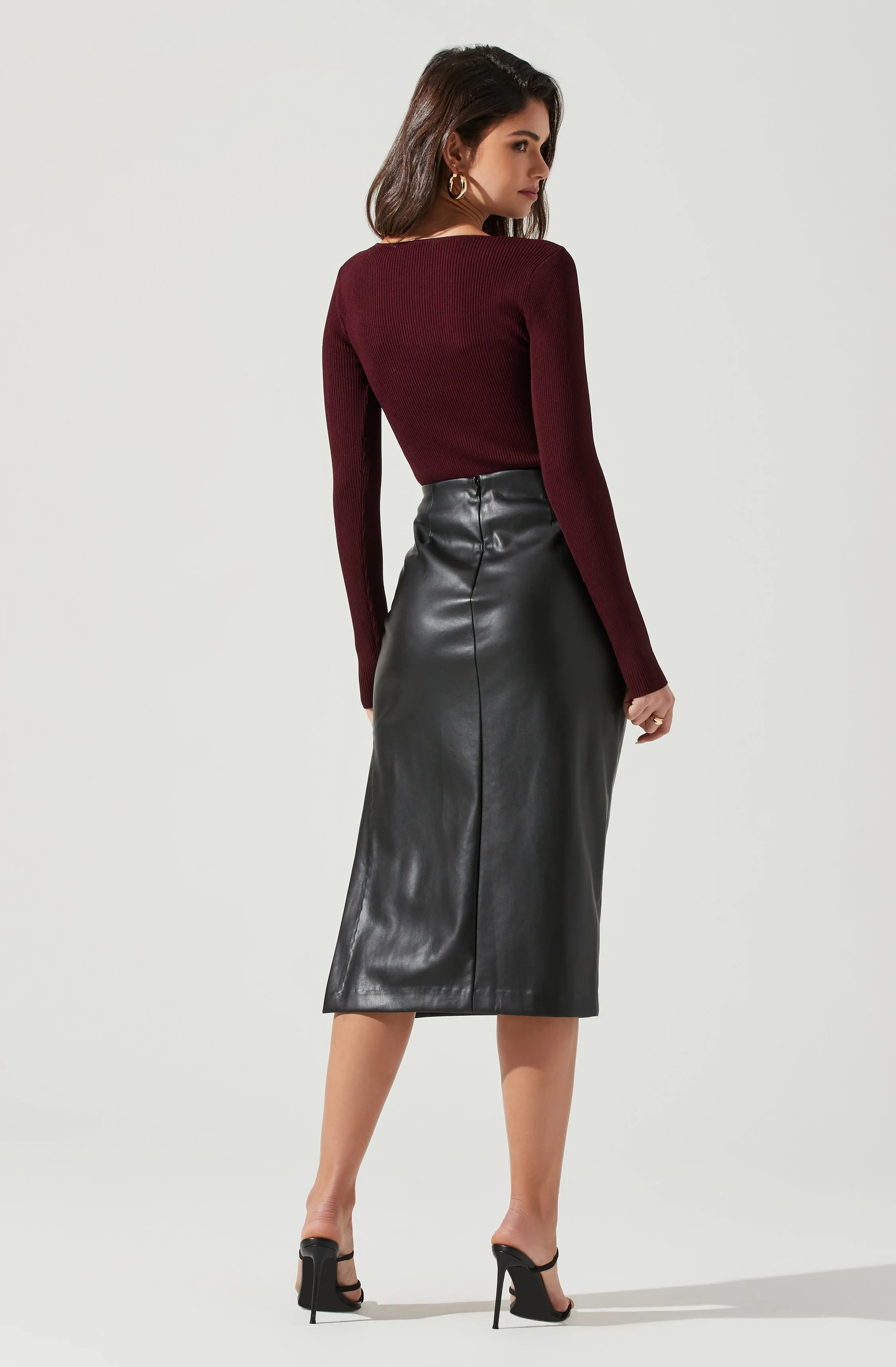 Maude Halter Long Sleeve Bodysuit sold by Astr product image thumbnail 5