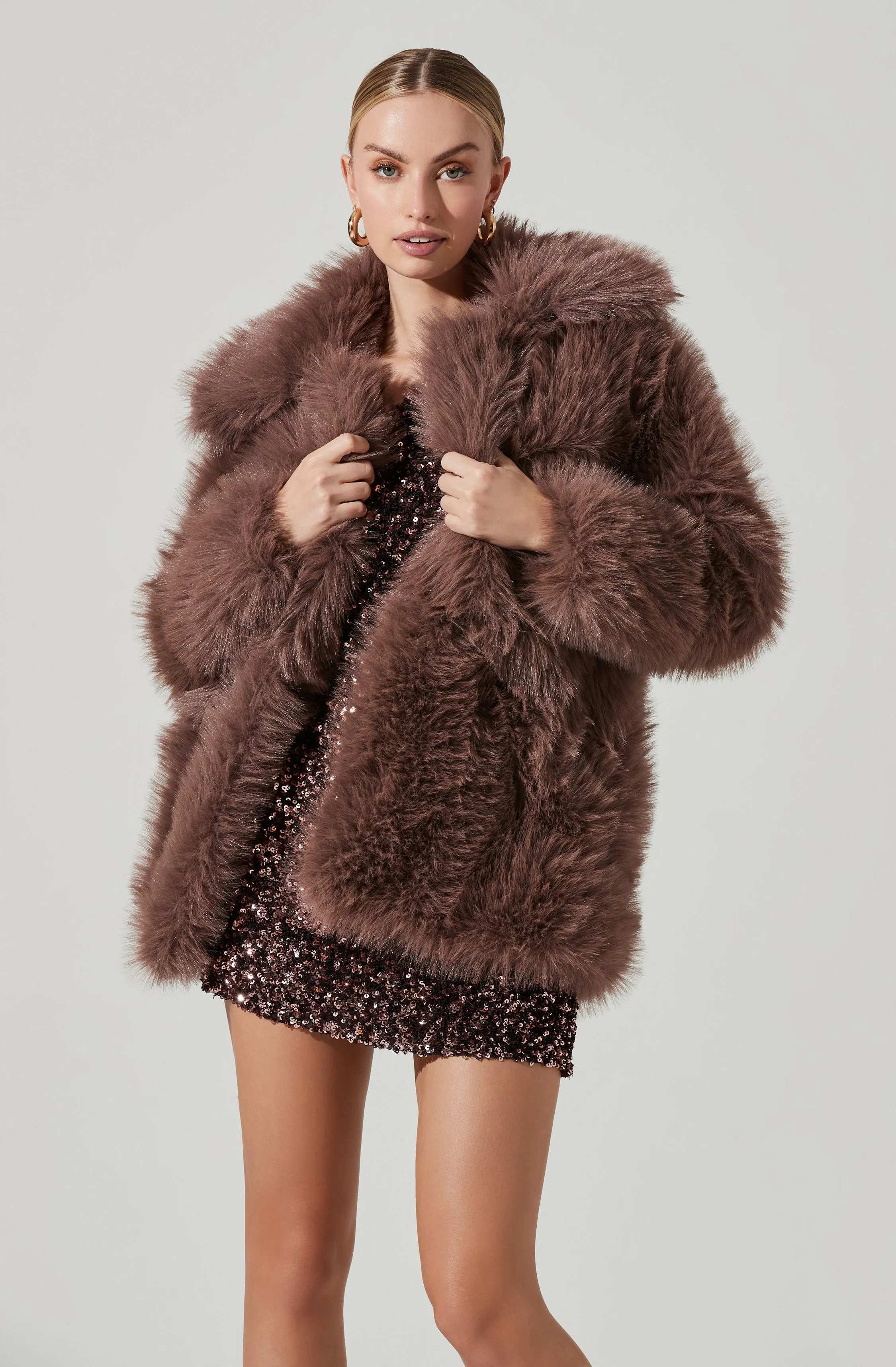 Hadley Faux Fur Coat sold by Astr