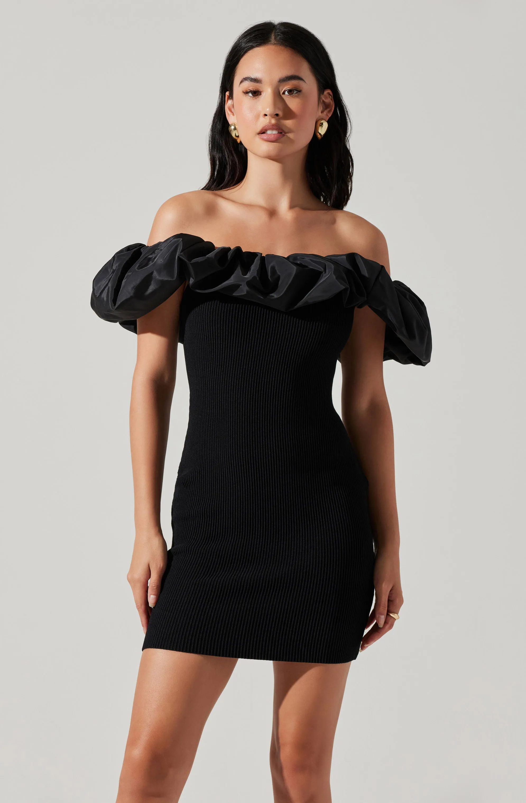 Cherie Off The Shoulder Mini Dress sold by Astr product image thumbnail 4