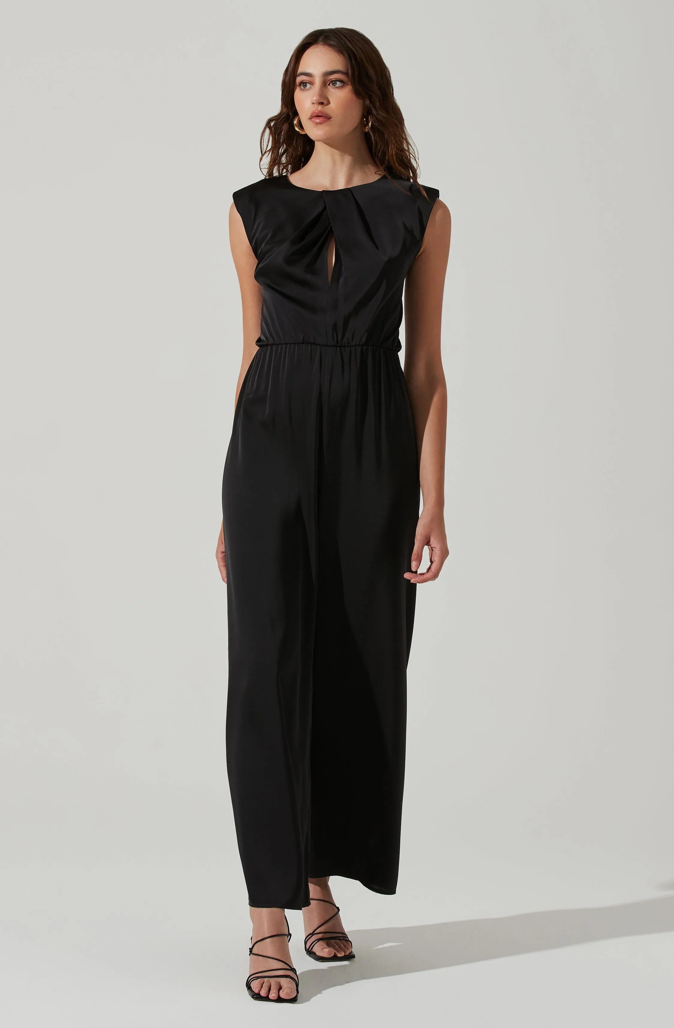 Inverted Pleat Neck Jumpsuit sold by Astr product image thumbnail 3