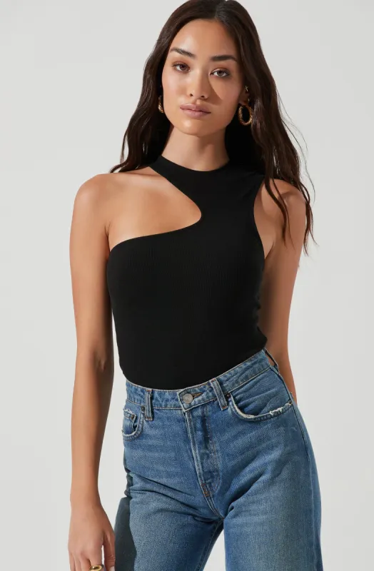 Valley Sleeveless Ribbed Knit Cutout Bodysuit sold by Astr