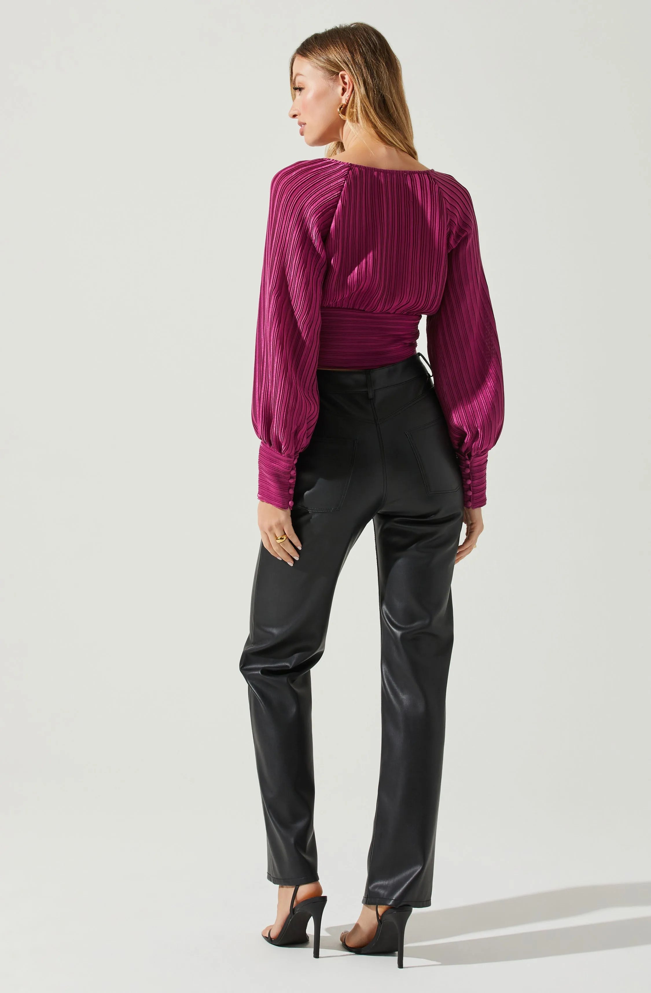 Pernilla Pleated Long Sleeve Top sold by Astr product image thumbnail 5