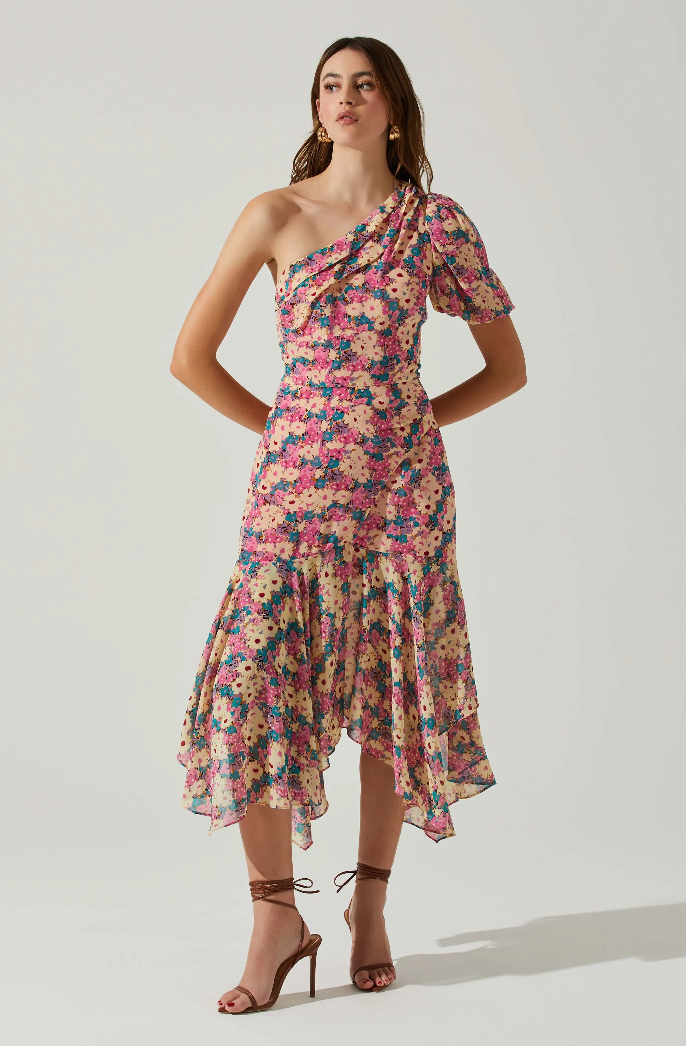 Santorini One Shoulder Midi Dress sold by Astr product image thumbnail 3