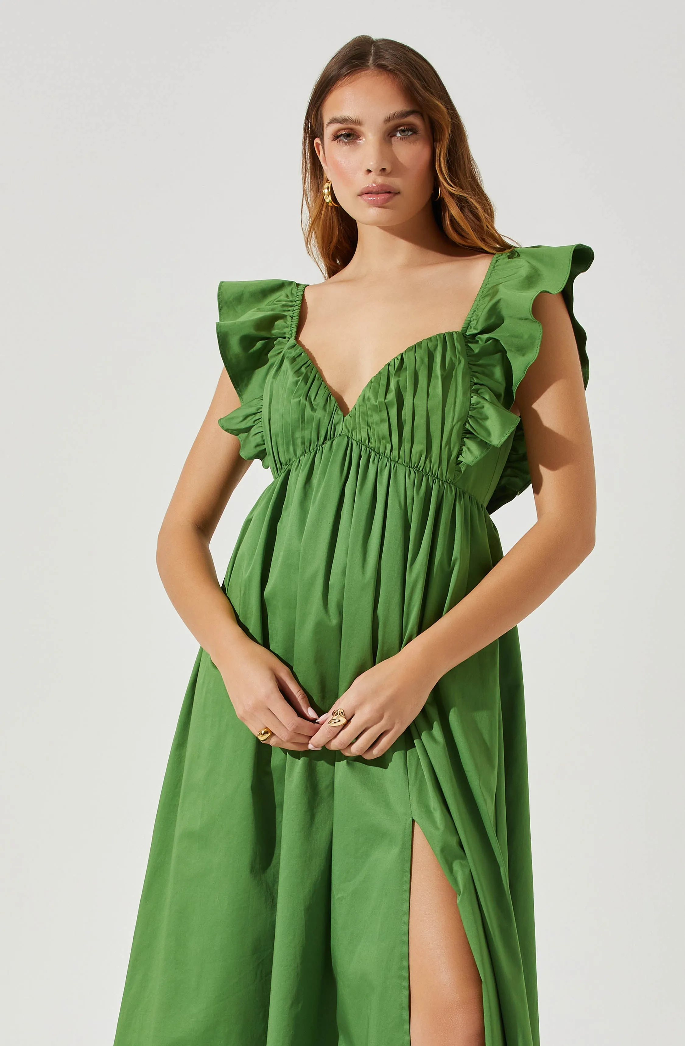 Flutter Sleeve Tie Back Maxi Dress sold by Astr product image thumbnail 2