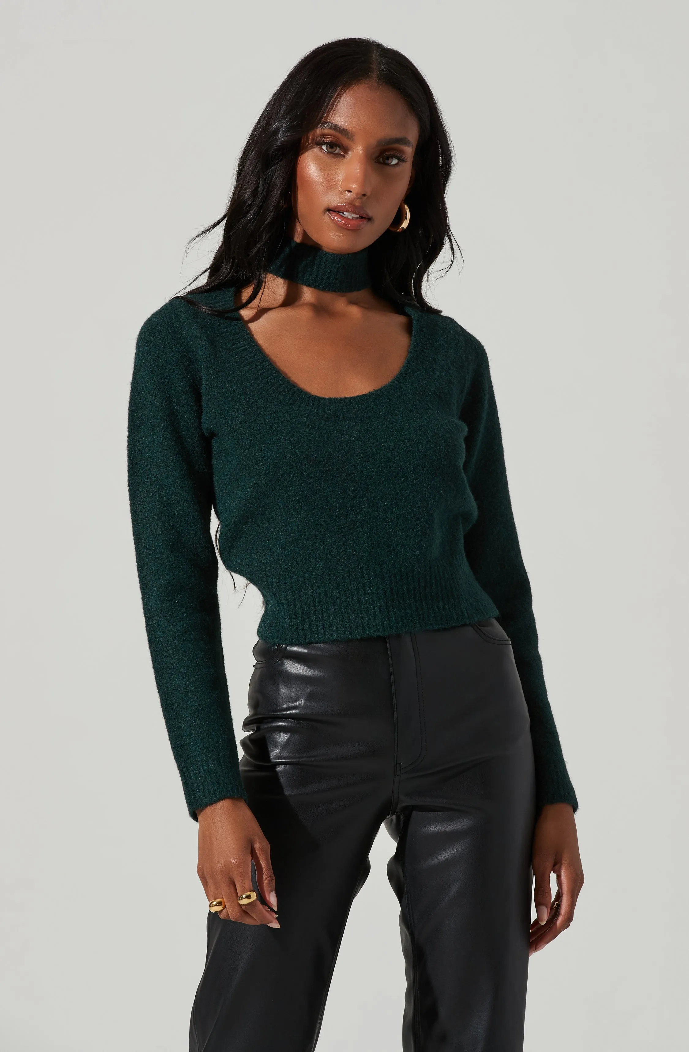 Marion Mock Neck Cutout Sweater sold by Astr product image thumbnail 3