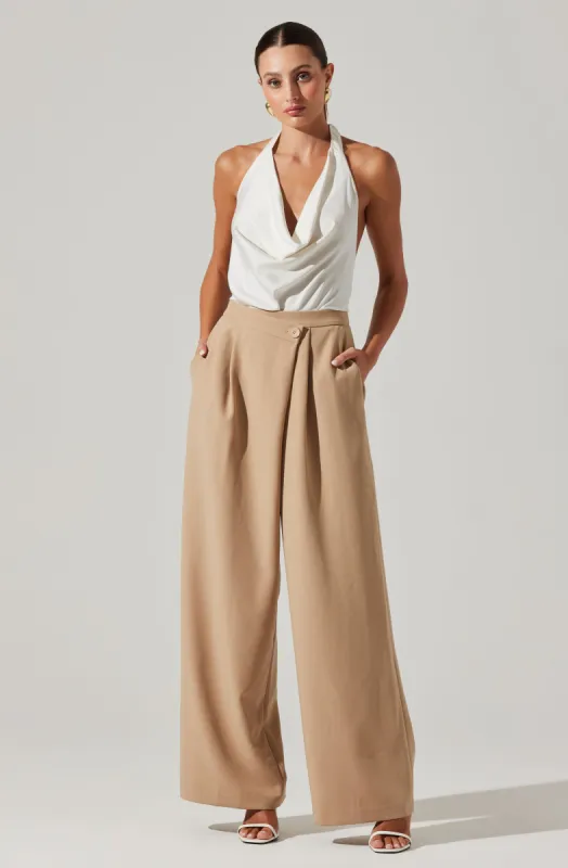 Aryn Cowl Neck Halter Jumpsuit sold by Astr