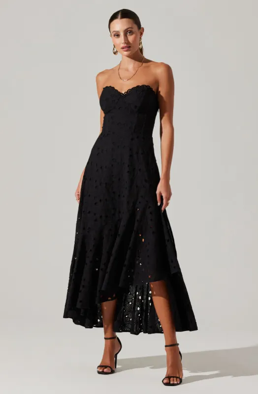 Suvi Eyelet Midi Dress sold by Astr