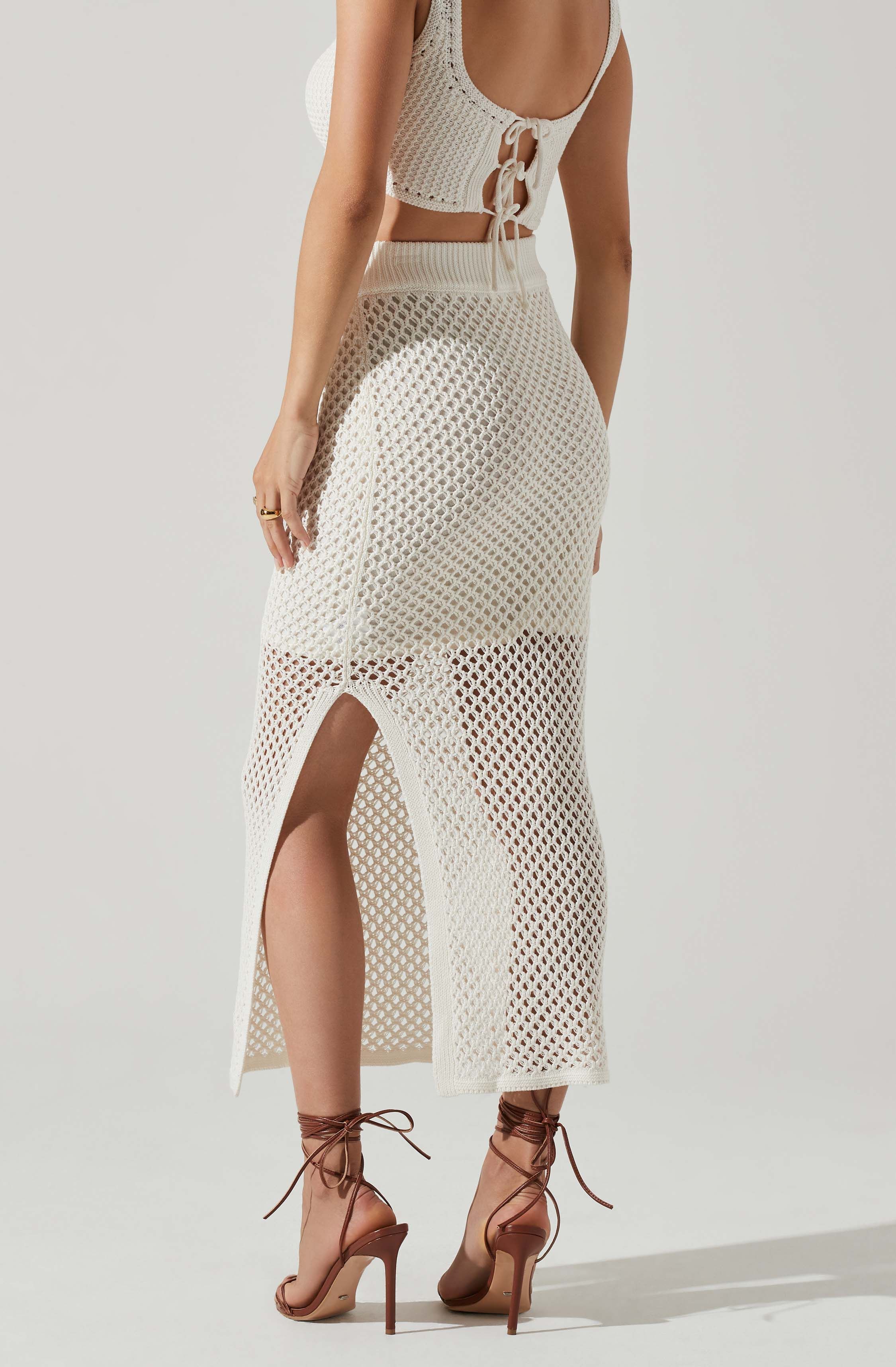 Carlina Crochet Midi Skirt sold by Astr product image thumbnail 3