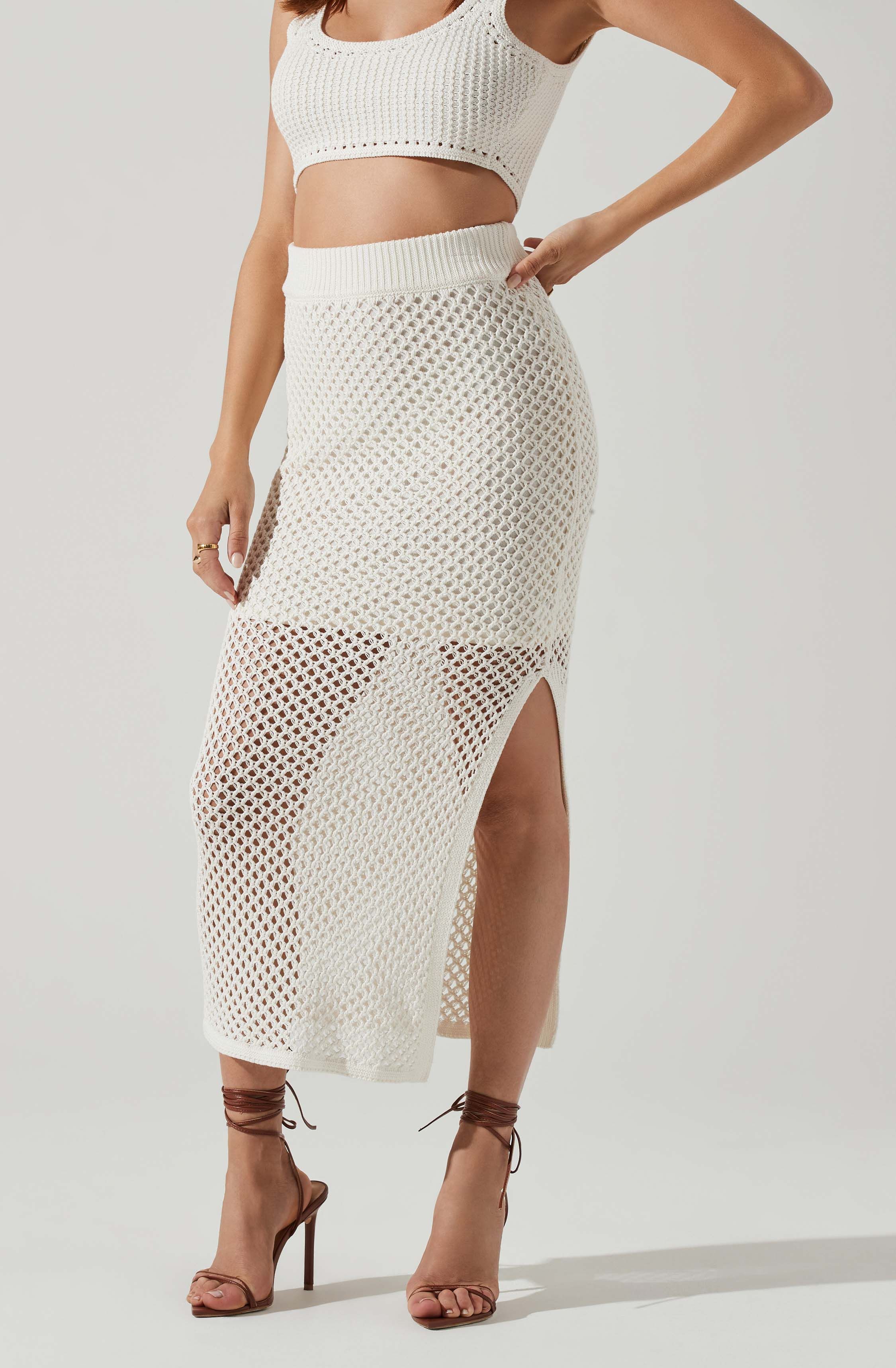 Carlina Crochet Midi Skirt sold by Astr product image thumbnail 2