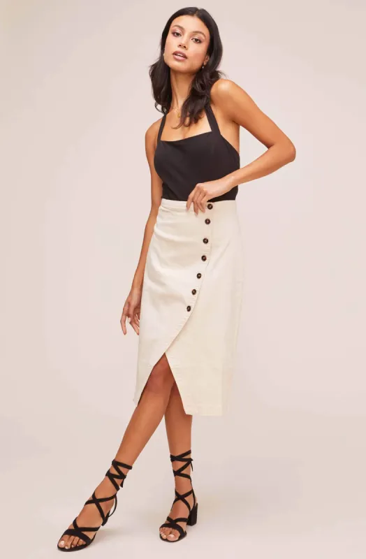 Eileen Midi Skirt sold by Astr