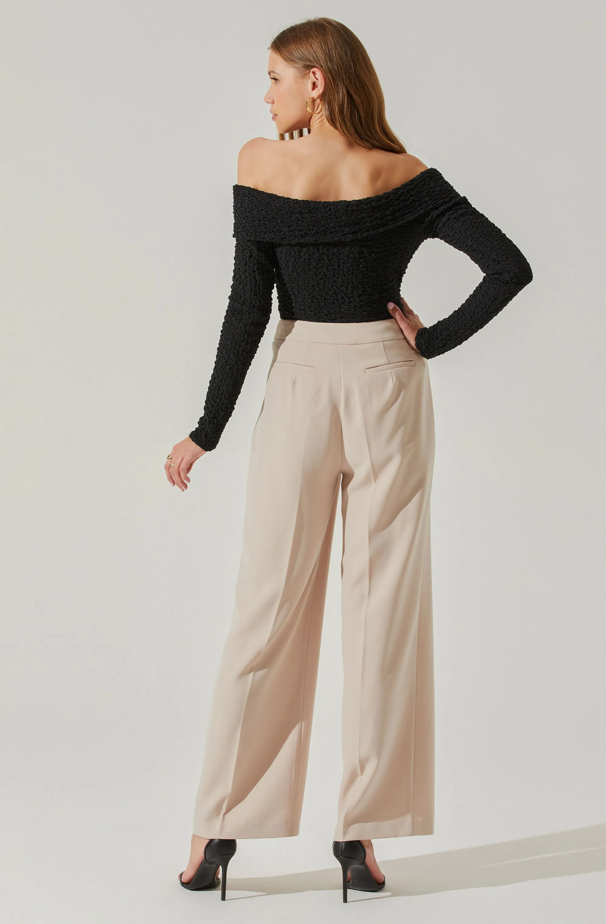 Kendy Off Shoulder Long Sleeve Top sold by Astr product image thumbnail 5