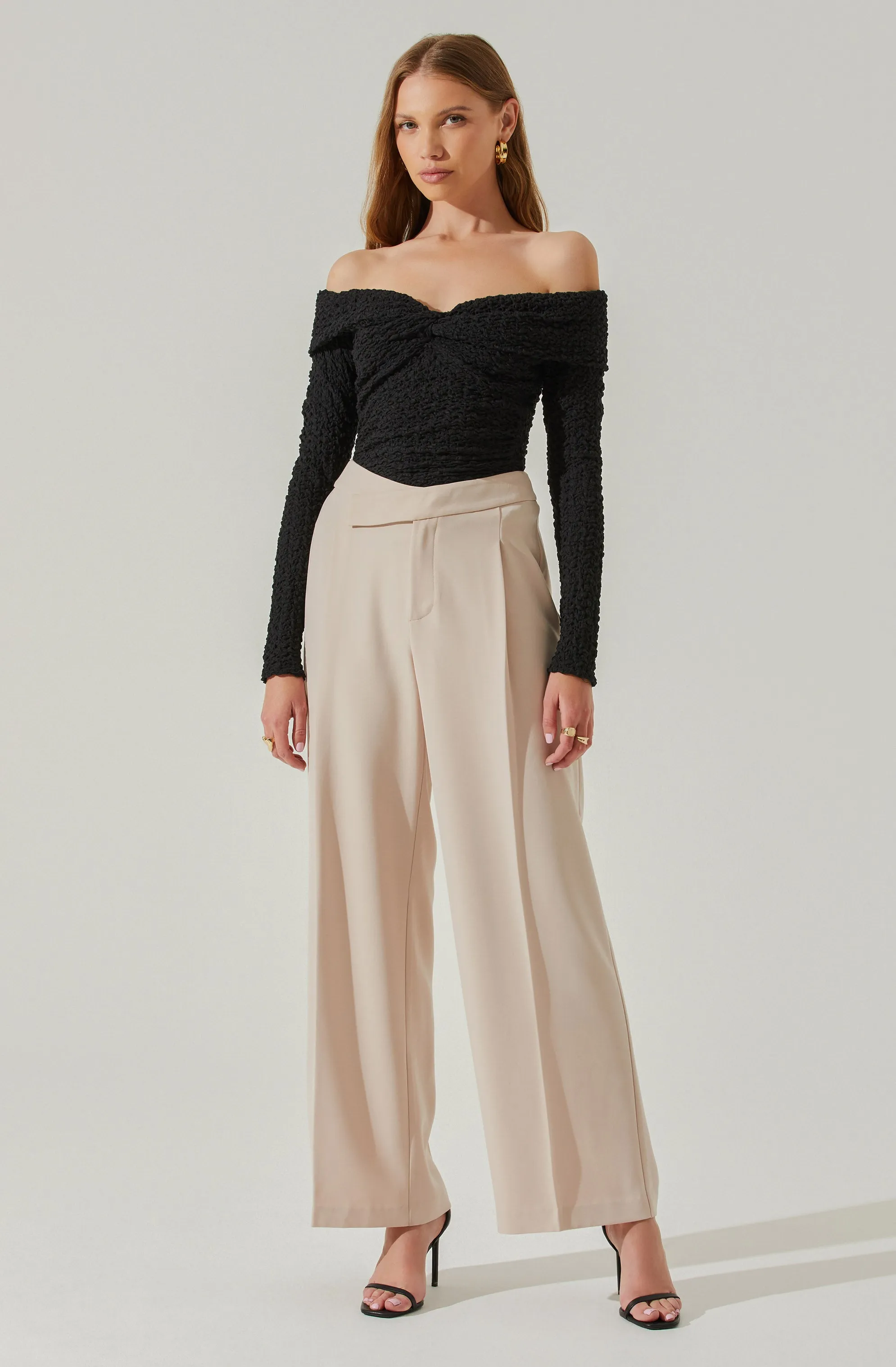 Kendy Off Shoulder Long Sleeve Top sold by Astr product image thumbnail 2