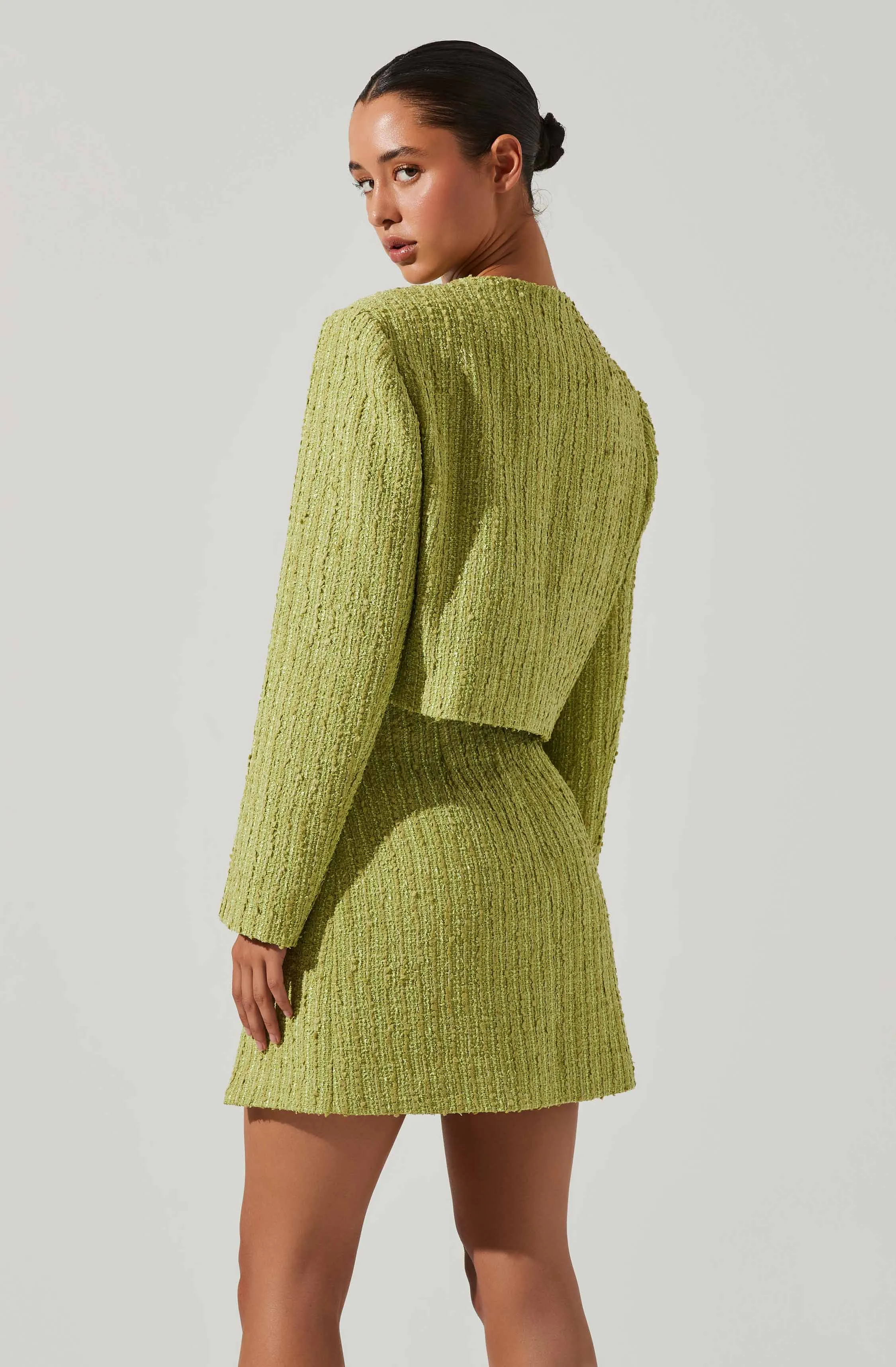 Covina Tweed Cropped Jacket sold by Astr product image thumbnail 4