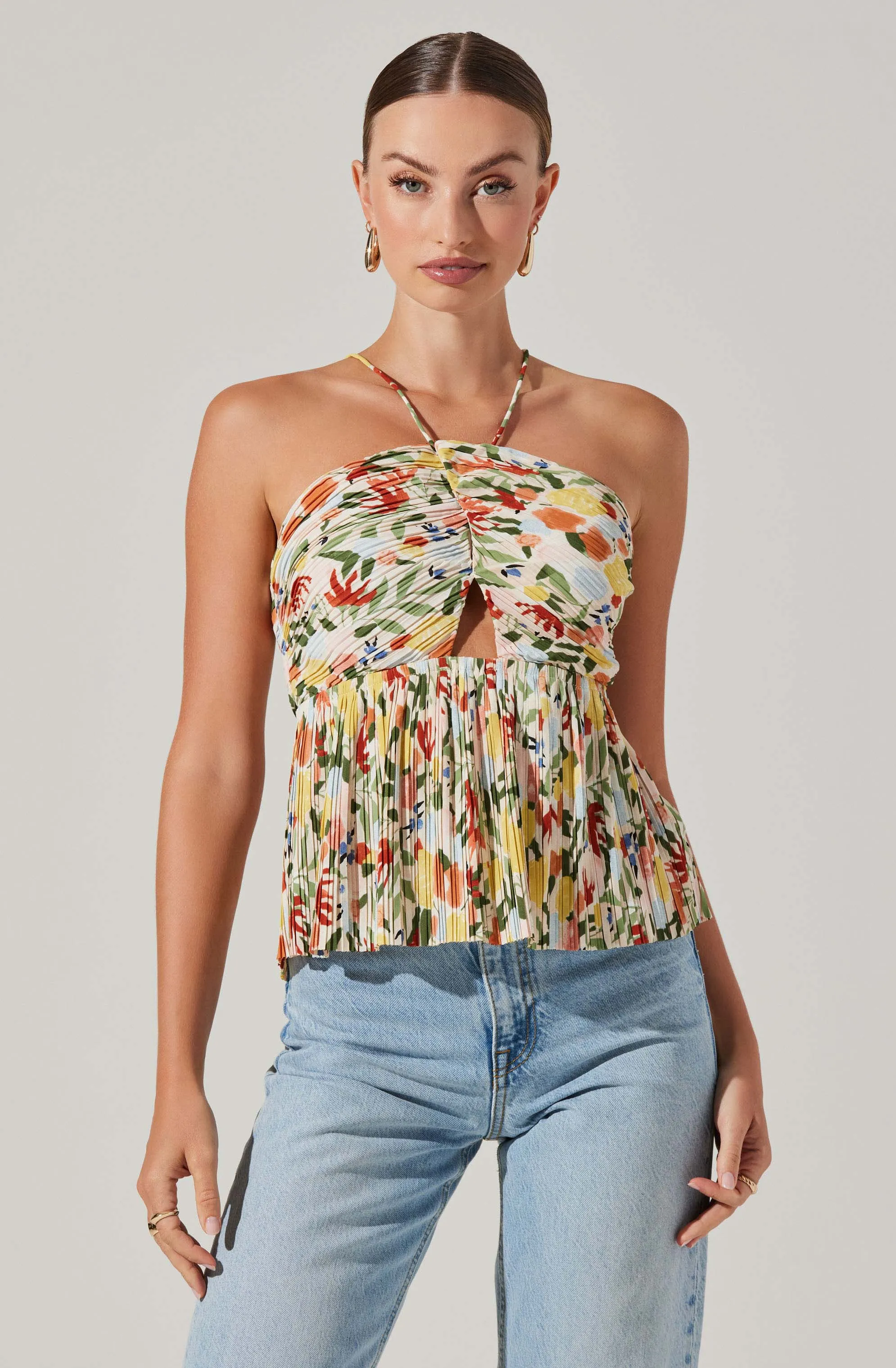 Tamaryn Halter Tie Neck Top sold by Astr