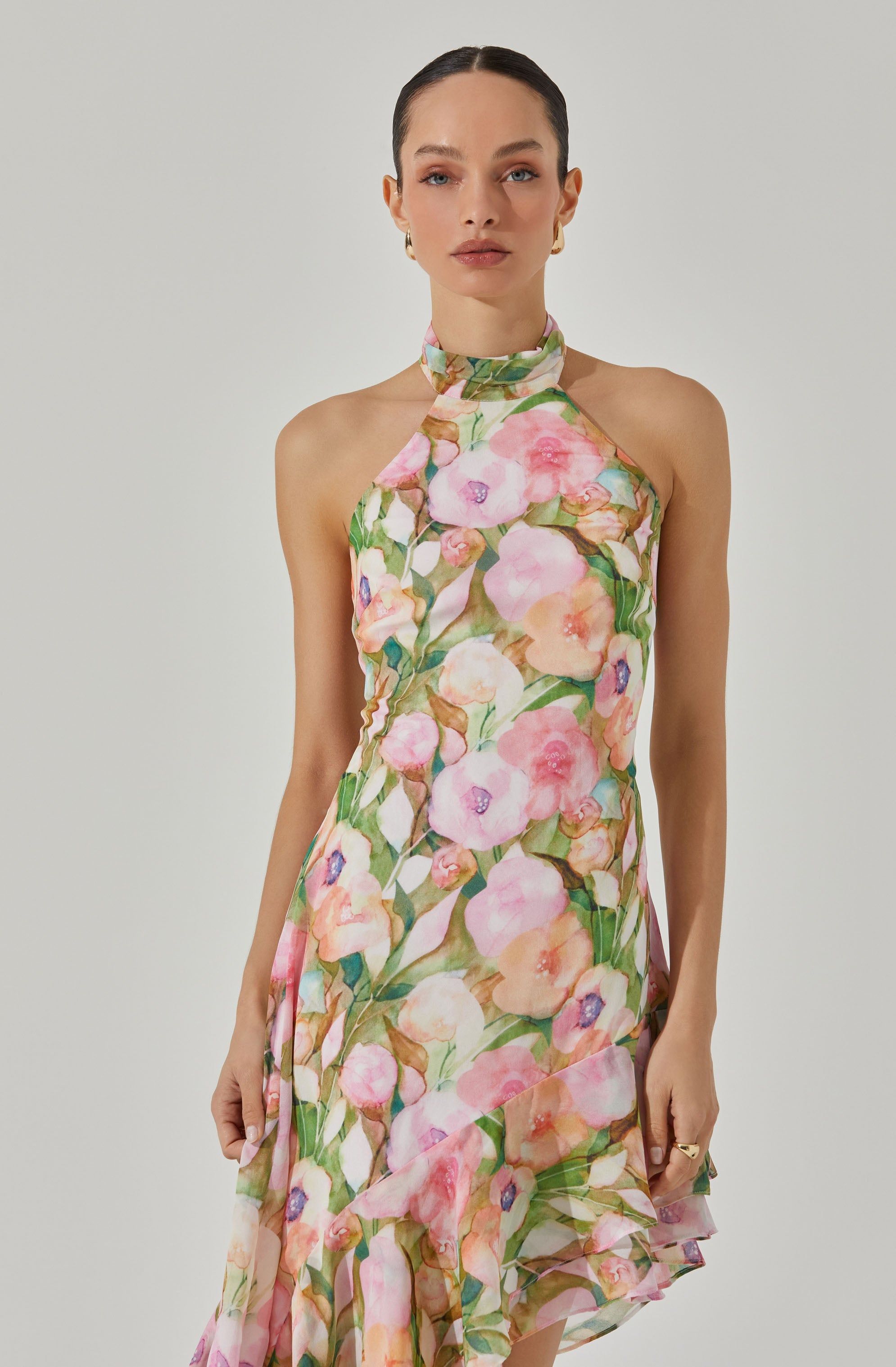 Asymmetric halter dress sold by Astr product image thumbnail 4