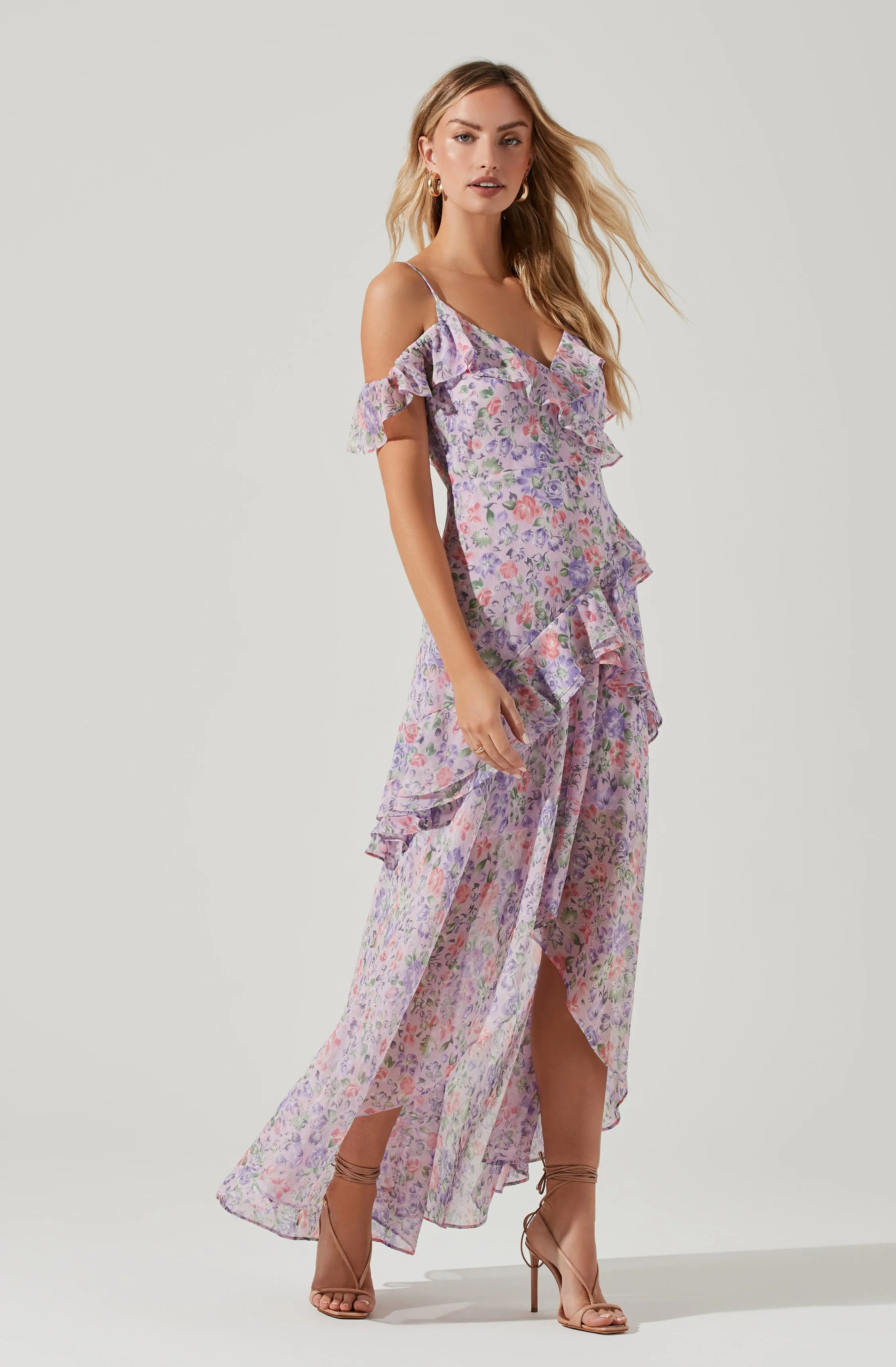 Pemberley Floral High Low Dress sold by Astr product image thumbnail 3