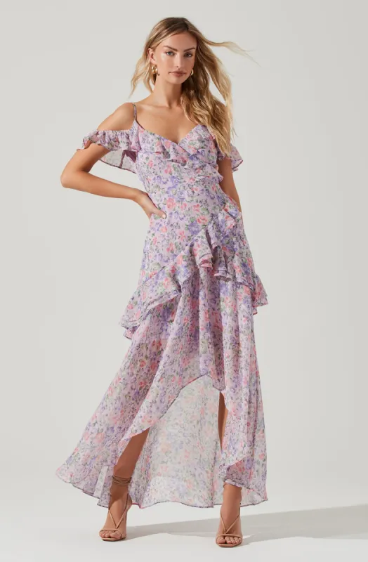 Pemberley Floral High Low Dress sold by Astr
