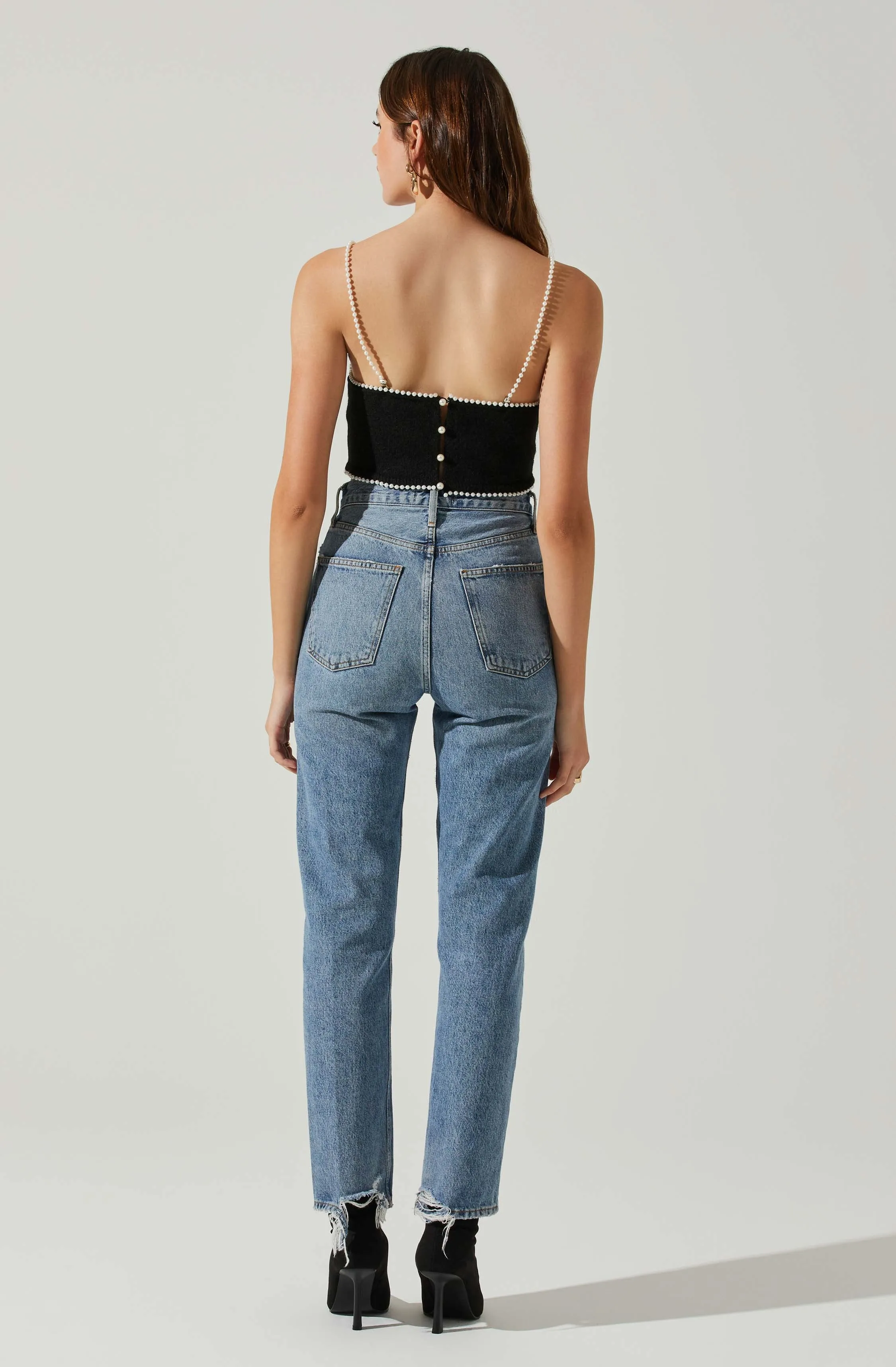 Kira Pearl Embellished Sweater Top sold by Astr product image thumbnail 5