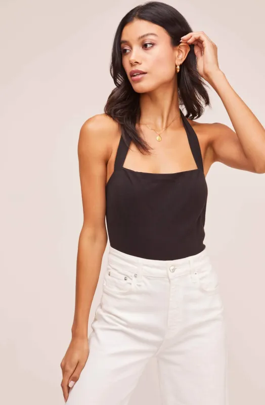Shelley Halter Bodysuit sold by Astr