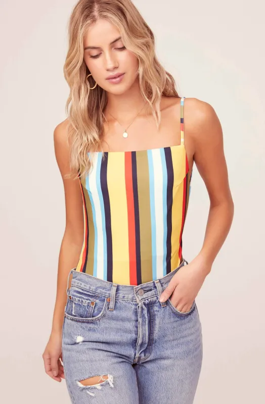 Thelma Striped Bodysuit sold by Astr