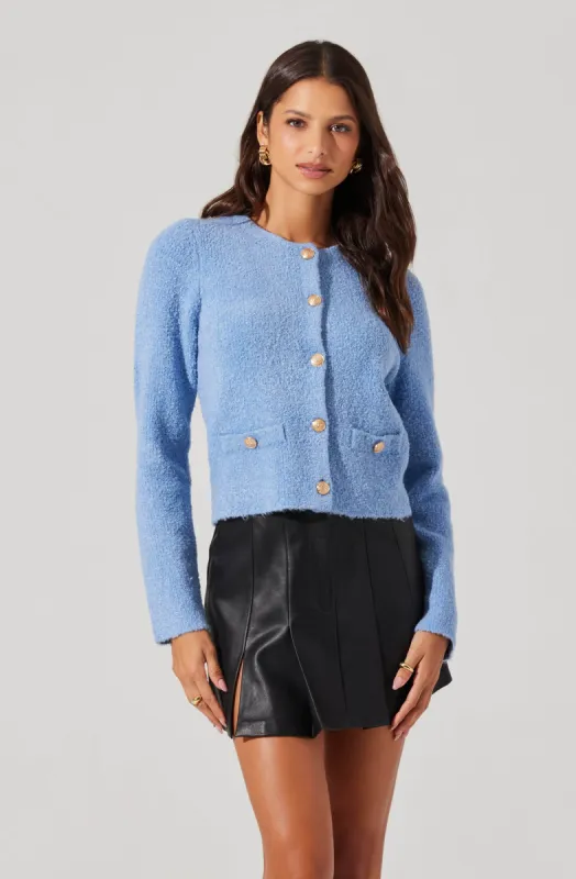 Teddy Cardigan Sweater sold by Astr