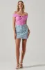 Cornelia Ruched Off Shoulder Bodysuit sold by Astr