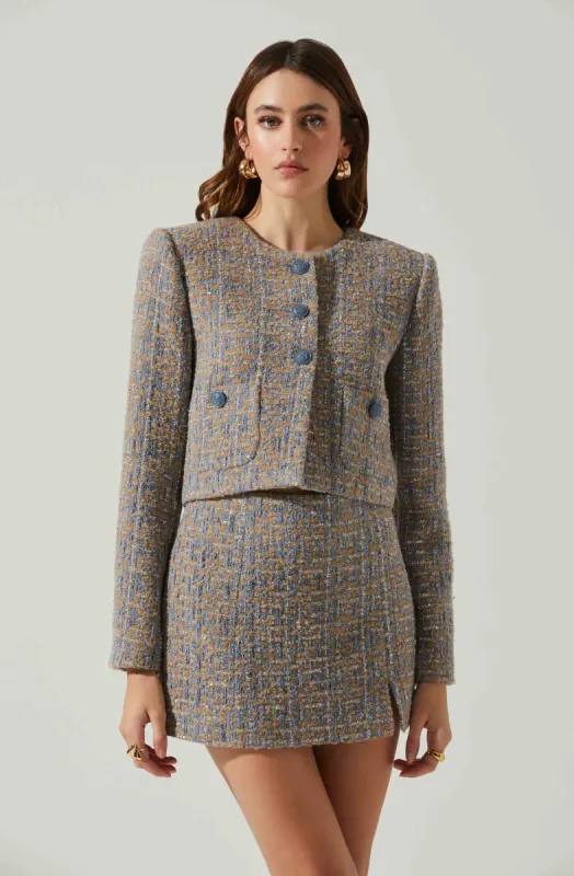 Lyssa Tweed Cropped Jacket sold by Astr