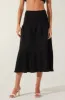 Tiered Midi Skirt sold by Astr