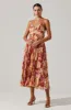 Blythe Floral Plisse Midi Dress sold by Astr