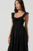 Cottage Eyelet Ruffle Midi Dress sold by Astr