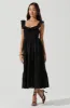 Cottage Eyelet Ruffle Midi Dress sold by Astr