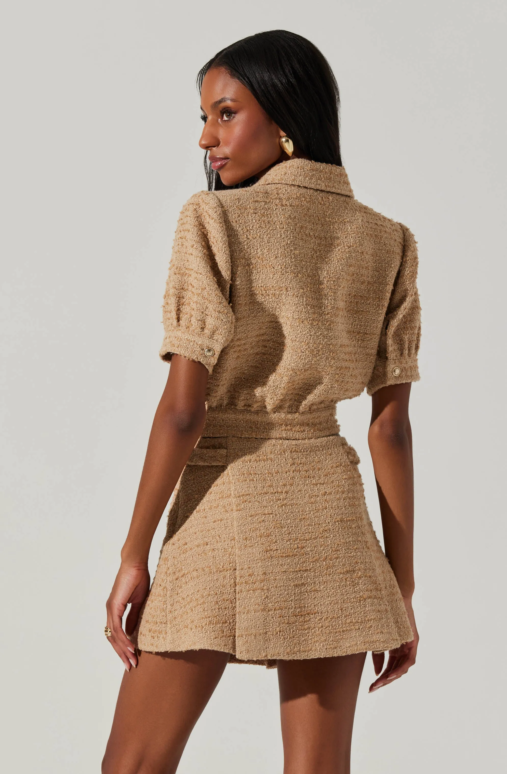 Bronwyn Pleated Tweed Skort sold by Astr product image thumbnail 5