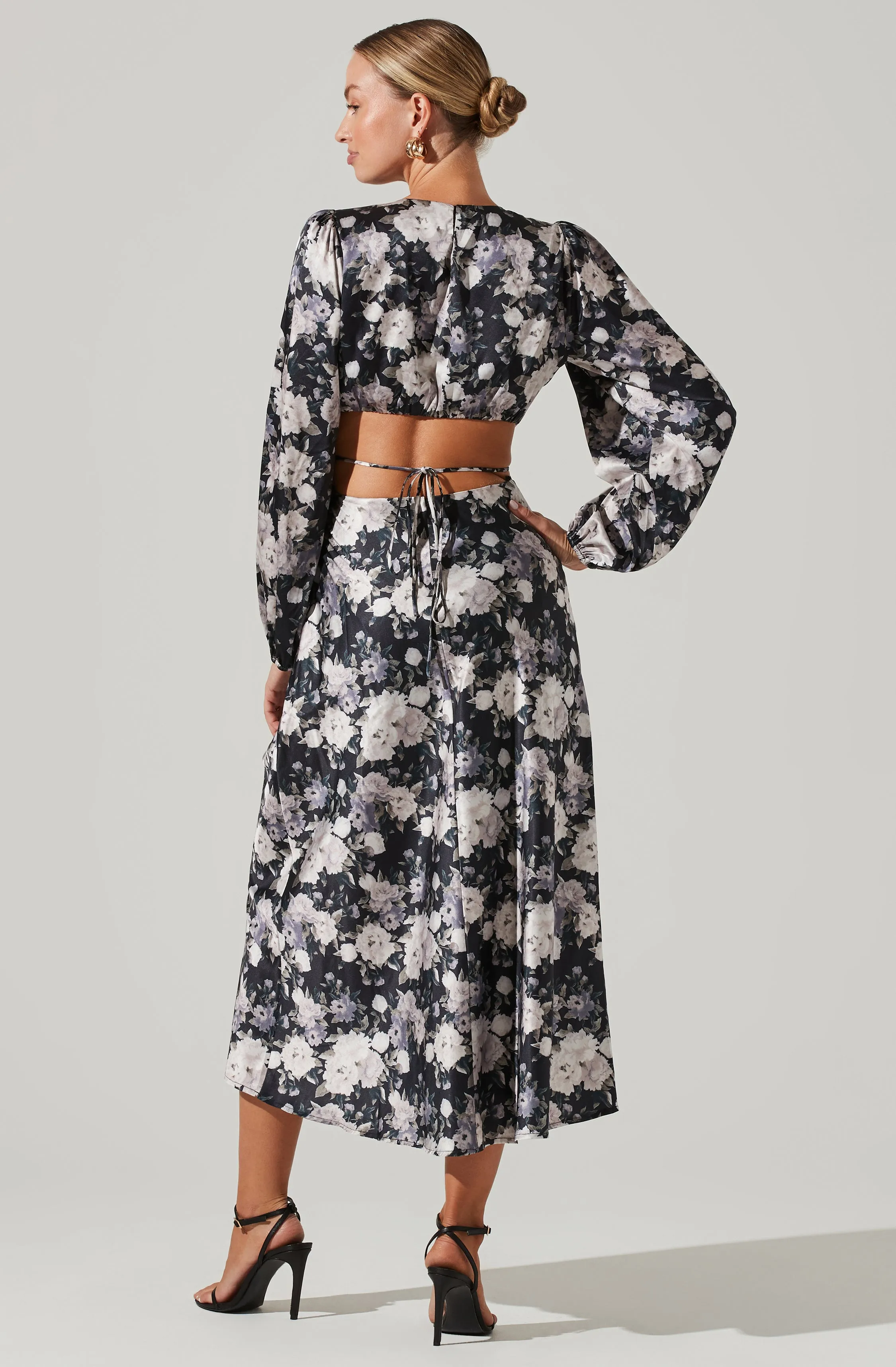 Quinn Floral Cutout Midi Dress sold by Astr product image thumbnail 5