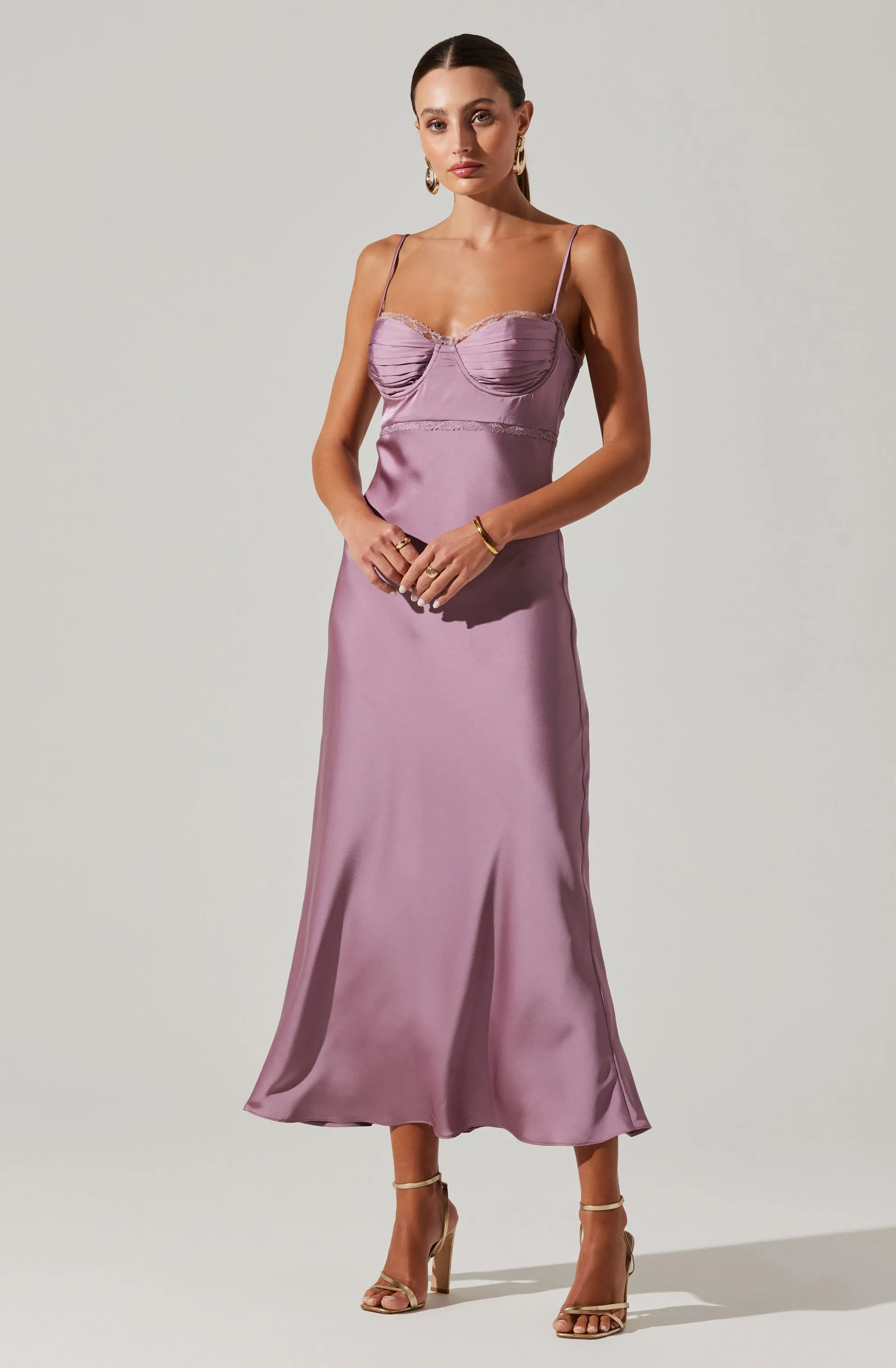 Florianne Satin Maxi Dress sold by Astr product image thumbnail 3
