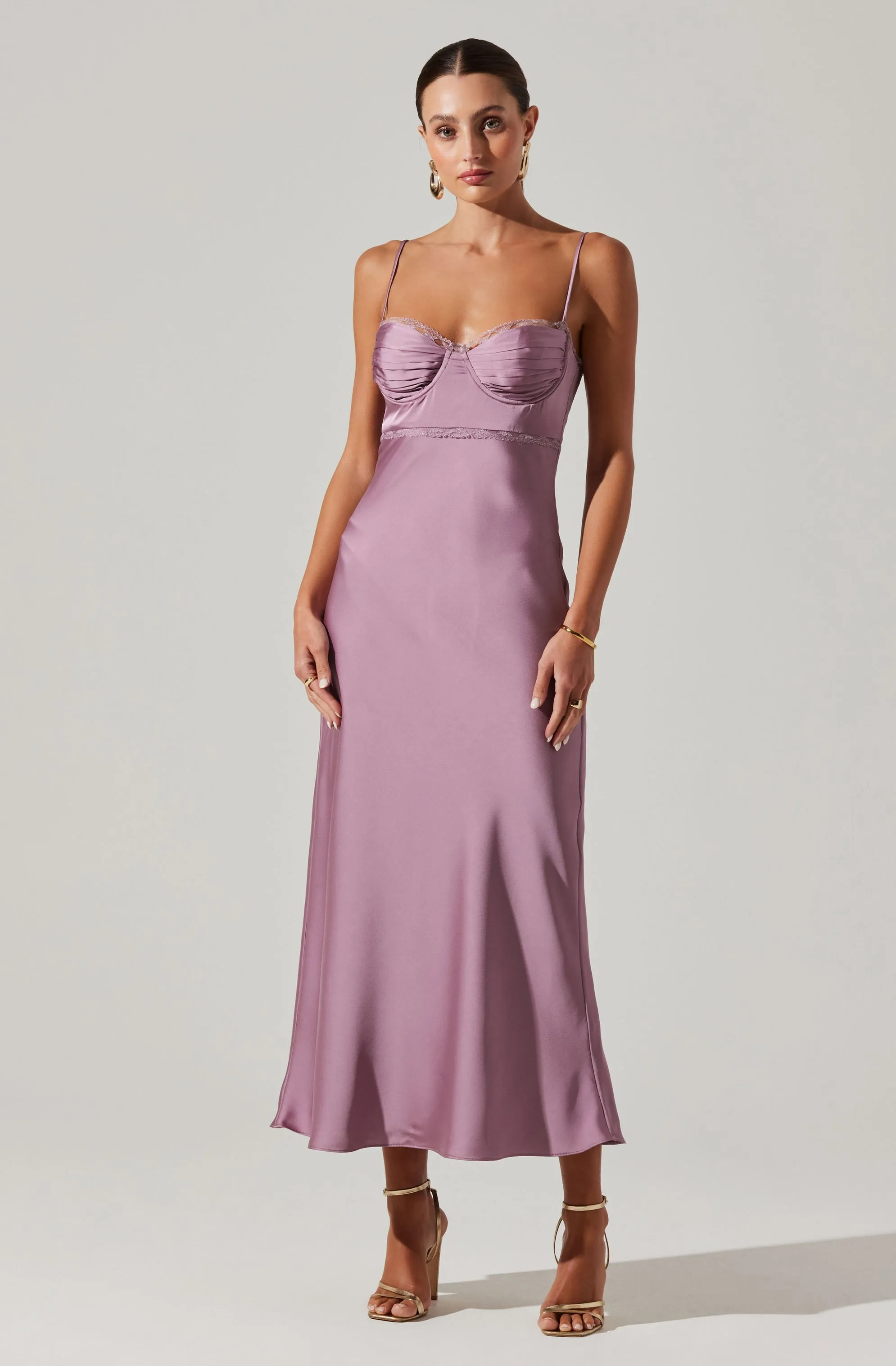 Florianne Satin Maxi Dress sold by Astr