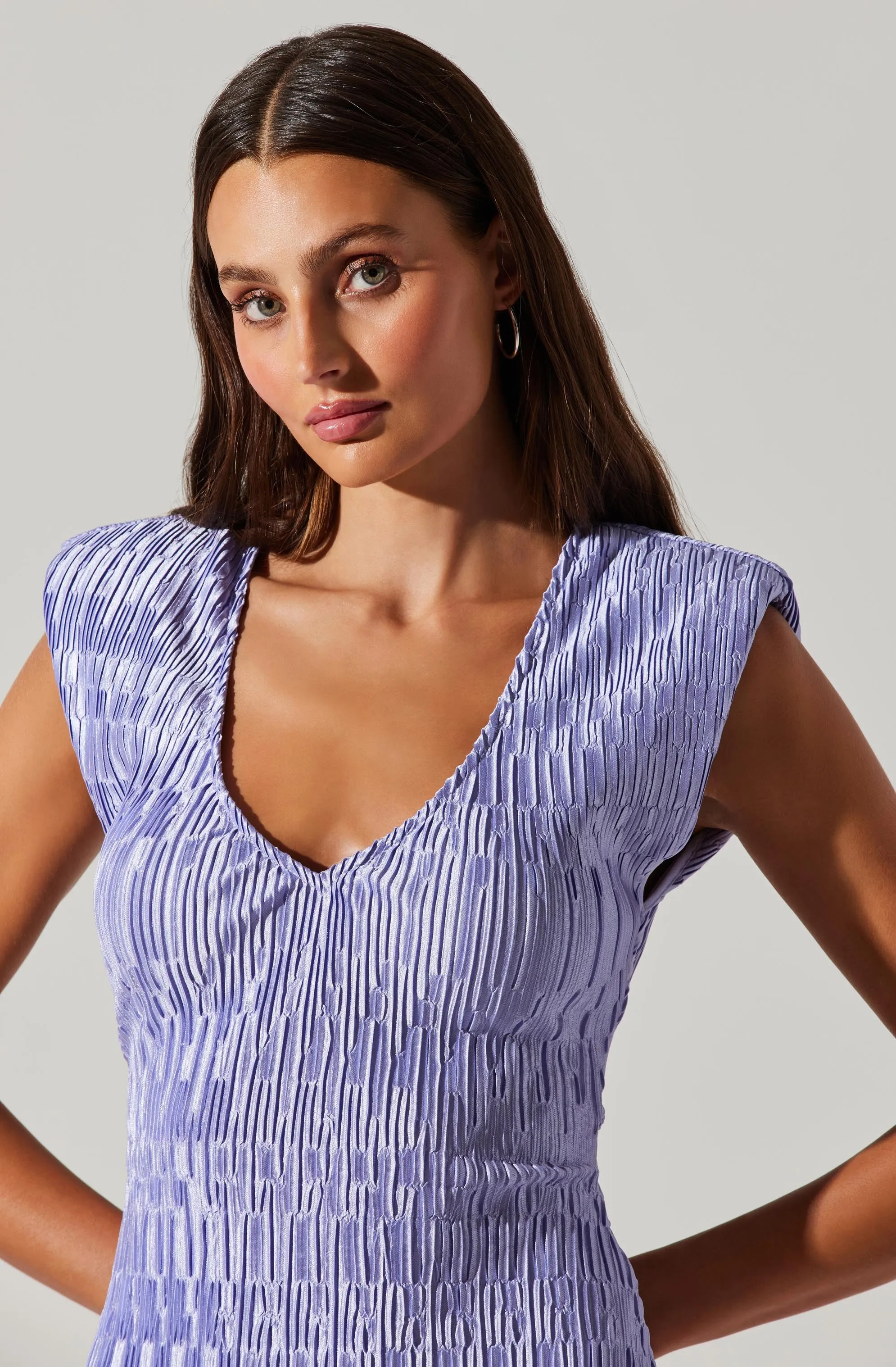 Nyah Plisse Bodycon Dress sold by Astr product image thumbnail 4
