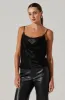 Contrast Cowl Tank sold by Astr