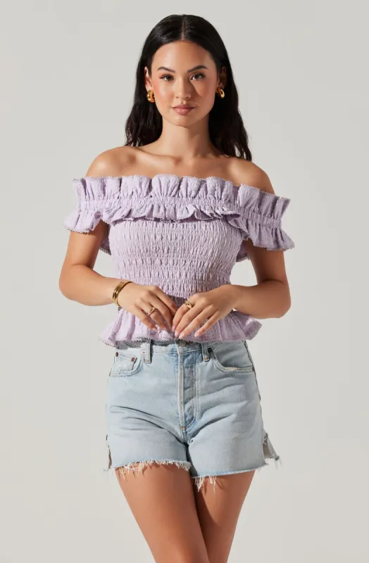 Foufette Smocked Top sold by Astr