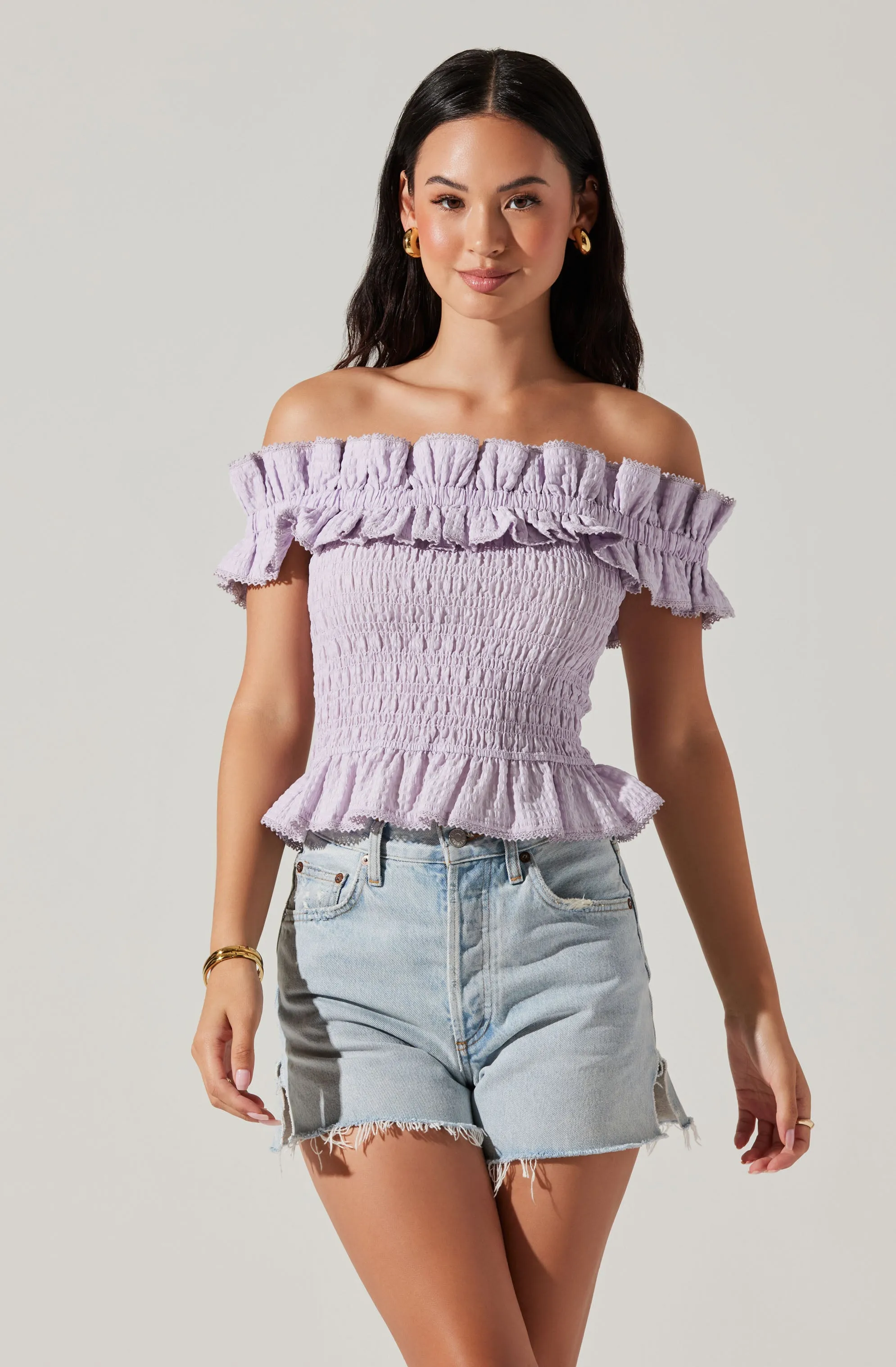 Foufette Smocked Top sold by Astr product image thumbnail 3