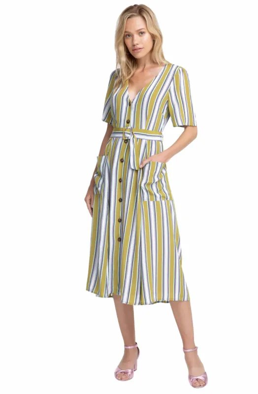 Scout Striped Midi Dress sold by Astr