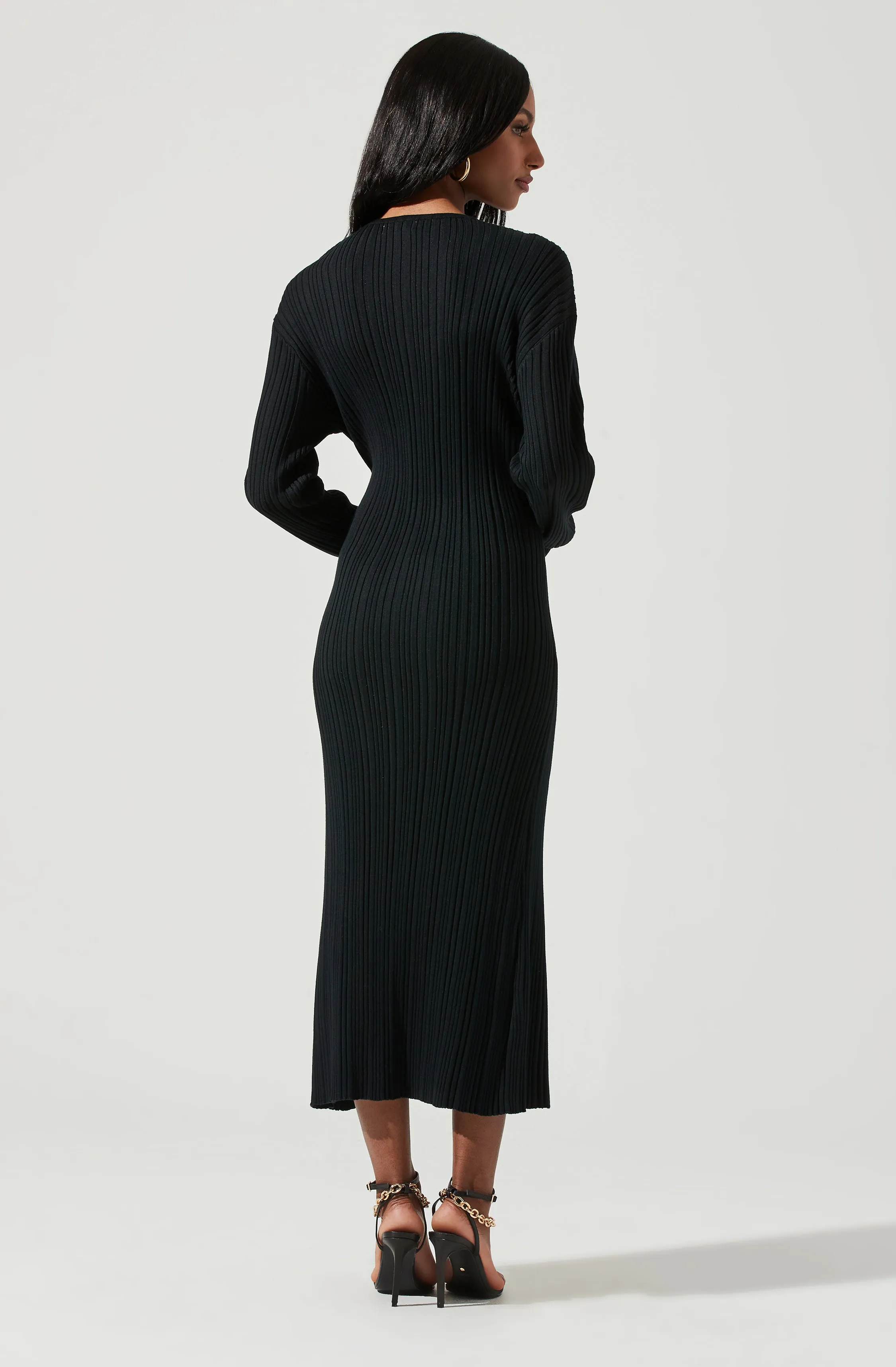 Astrid Ribbed Knit Midi Dress sold by Astr product image thumbnail 5